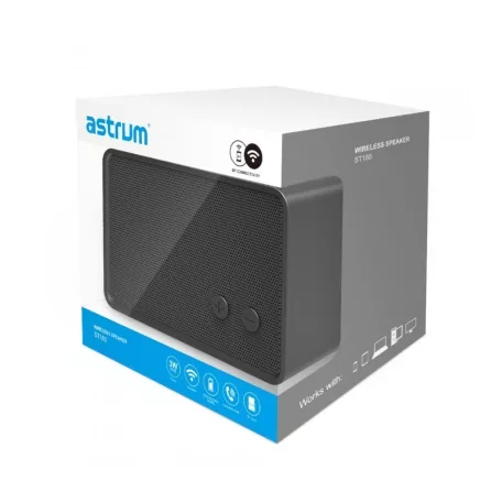 Astrum ST180 szürke hordozható bluetooth hangszóró, mikrofon, FM rádió, micro SD olvasó, 3W