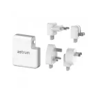 Astrum CW400 Prémium all in one utazó vezeték nélküli (5W) / hálózati töltő és power bank (6700mAh) 4 féle dugvillával 12W