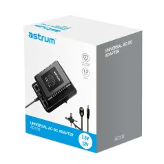   Astrum AD100 uiverzális töltő, átalakító adapter (AC-DC) állítható feszültséggel