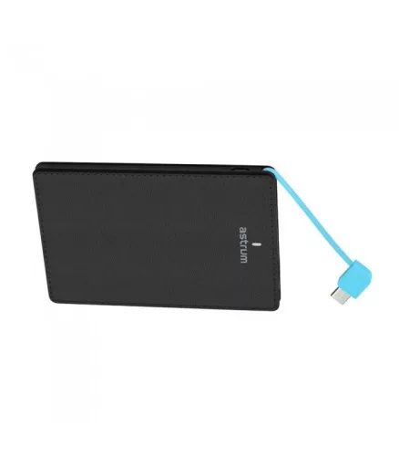 Astrum PB410 fekete ultravékony power bank 4000mAh 1USB 1A 5W