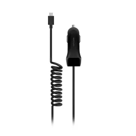   Astrum CC250 Type-C autós szivar töltő 1,5M spirál kábellel + USB csatlakozóval 2,4A fekete 12W