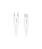 Astrum AC312 fehér Lightning (8Pin) - Type-C gyorstöltő adatkábel 20W 3A, MFI engedéllyel, 1M