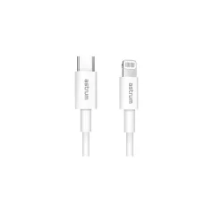   Astrum AC312 fehér Lightning (8Pin) - Type-C gyorstöltő adatkábel 20W 3A, MFI engedéllyel, 1M