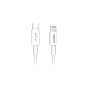   Astrum AC312 fehér Lightning (8Pin) - Type-C gyorstöltő adatkábel 20W 3A, MFI engedéllyel, 1M