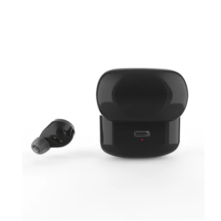 Astrum ET350 BT V5.1 sztereo TWS headset zajszűrős mikrofonnal, USB-C töltőtokkal, fekete