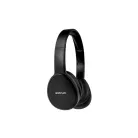 Astrum HT210 sztereó fekete bluetooth 5.0 fejhallgató beépített mikrofonnal, bőr fülpárnákkal