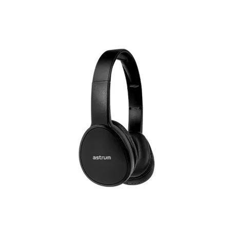 Astrum HT210 sztereó fekete bluetooth 5.0 fejhallgató beépített mikrofonnal, bőr fülpárnákkal