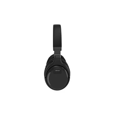 Astrum HT380 sztereó fekete bluetooth 5.0 ANC aktív zajszűrős fejhallgató beépített mikrofonnal, bőr fülpárnákkal
