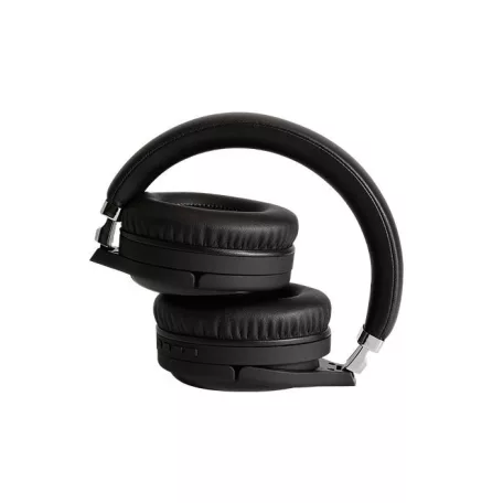 Astrum HT380 sztereó fekete bluetooth 5.0 ANC aktív zajszűrős fejhallgató beépített mikrofonnal, bőr fülpárnákkal