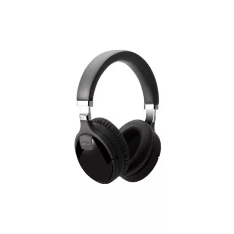 Astrum HT380 sztereó fekete bluetooth 5.0 ANC aktív zajszűrős fejhallgató beépített mikrofonnal, bőr fülpárnákkal