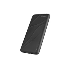   Astrum PB220 10000mAh 3D slim fekete gyorstöltő PD power bank 18W, 2X QC 3.0 USB-A, 1XUSB-C, li-polymer cellákkal, LED indikátorral