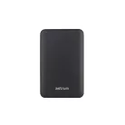 Astrum PB440 10000mAh fekete fémházas gyorstöltő PD power bank 22,5W, 2X QC 3.0 USB-A, 1XUSB-C, li-polymer cellákkal, LED indikátorral
