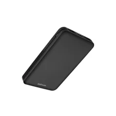   Astrum PB440 10000mAh fekete fémházas gyorstöltő PD power bank 22,5W, 2X QC 3.0 USB-A, 1XUSB-C, li-polymer cellákkal, LED indikátorral