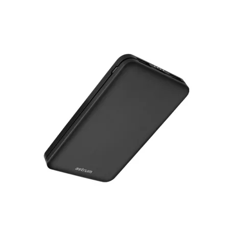 Astrum PB440 10000mAh fekete fémházas gyorstöltő PD power bank 22,5W, 2X QC 3.0 USB-A, 1XUSB-C, li-polymer cellákkal, LED indikátorral