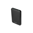 Astrum PB440 10000mAh fekete fémházas gyorstöltő PD power bank 22,5W, 2X QC 3.0 USB-A, 1XUSB-C, li-polymer cellákkal, LED indikátorral