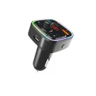 Astrum FM410 autós bluetooth kihangosító + FM Transmitter, LCD kijelző, PD töltés, USB in, USB töltés, mikrofon, Siri funkcióval