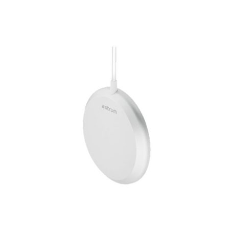 Astrum CW500 univerzális mágneses alumínium borítású vezeték nélküli gyorstöltő 15W, ezüst