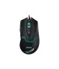 Astrum MG210 3200DPI 6D vezetékes fekete gamer optikai egér, erősített kábellel, 7 színű LED világítással