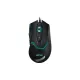 Astrum MG210 3200DPI 6D vezetékes fekete gamer optikai egér, erősített kábellel, 7 színű LED világítással
