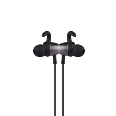   Astrum ET410 univerzális fekete BT 5.0 nyak köré fonódó mágneses sztereo IPx5 vízálló bluetooth headset mikrofonnal