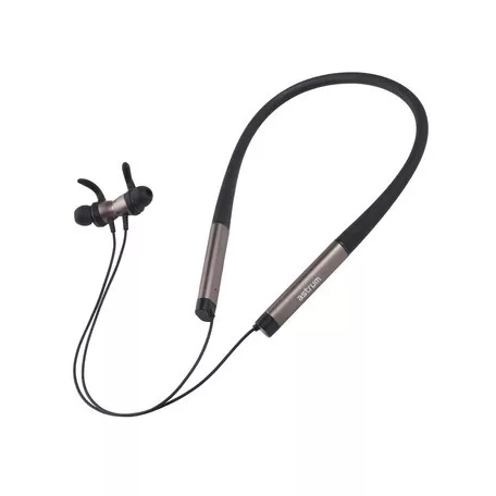 Astrum ET410 univerzális fekete BT 5.0 nyak köré fonódó mágneses sztereo IPx5 vízálló bluetooth headset mikrofonnal