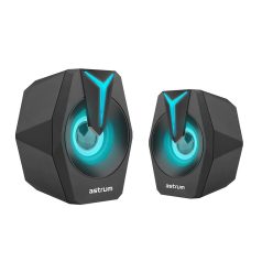   Astrum SU020 2.0 csatornás AUX bemenet/USB/microSD/FM multimédia hangszóró USB-s áramellátással, hangerőszabályozóval, 10W