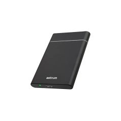   Astrum EN310 fekete 2.5" slim alumínium merevlemez (HDD/SSD) ház USB3.0 SATA-II/ SATA-III