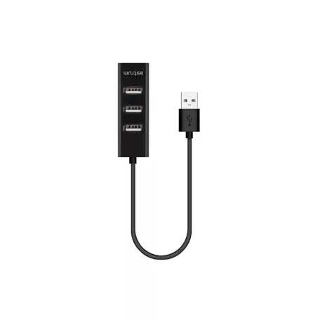 Astrum USB2.0 4 port HUB fekete UH050