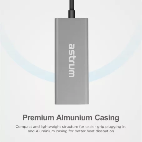 Astrum NA450 Type-C - Gigabit Ethernet LAN konverter Thunderbolt 3, 1000mbps