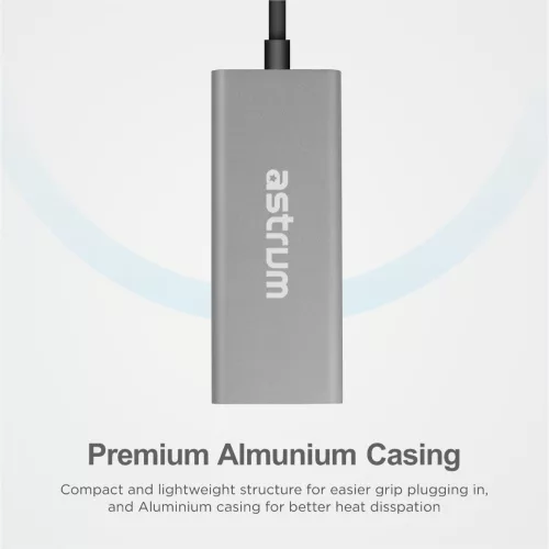 Astrum NA450 Type-C - Gigabit Ethernet LAN konverter Thunderbolt 3, 1000mbps