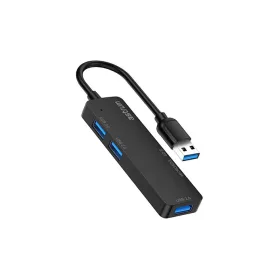  Astrum 1xUSB3.0, 2xUSB2.0, 1xSD, 1xTF HUB USB csatlakozóval fekete UH020
