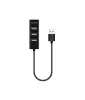 Astrum 1xUSB3.0, 2xUSB2.0, 1xSD, 1xTF HUB Type-C csatlakozóval fekete UH030
