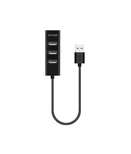 Astrum 1xUSB3.0, 2xUSB2.0, 1xSD, 1xTF HUB Type-C csatlakozóval fekete UH030
