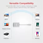 Astrum DA670 Type-C - VGA Full Hd 1080p adapter ezüst