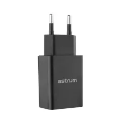   Astrum Pro U20 hálózati töltő 1X USB, 10W, Type-C adatkábellel, fekete