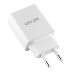   Astrum Pro U20 hálózati töltő 1X USB, 10W, micro USB adatkábellel, fehér