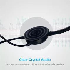   Astrum HS770 Call center USB fejhallgató állítható zajszűrős mikrofonnal, puha fülpárnákkal