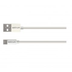   Astrum Verve UM20 USB - micro USB bliszteres adatkábel 2.0A, 1.0M fehér