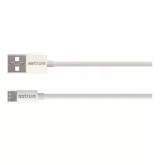   Astrum Verve UM20 USB - micro USB bliszteres adatkábel 2.0A, 1.0M fehér