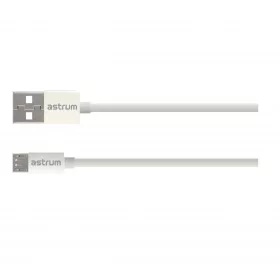   Astrum Verve UM20 USB - micro USB bliszteres adatkábel 2.0A, 1.0M fehér