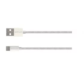   Astrum Verve UM30 USB - micro USB bliszteres erősített adatkábel 2.0A, 1.0M fehér