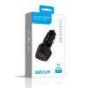 Astrum PRO GO PD40 autós szivar gyorstöltő 1X USB (18W), 1X Type-C (38W) csatlakozóval fekete