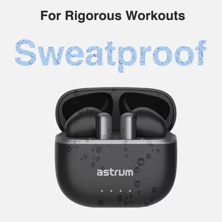 Astrum ET340 BT V5.1 sztereo TWS headset zajszűrős mikrofonnal, USB-C töltőtokkal, fehér