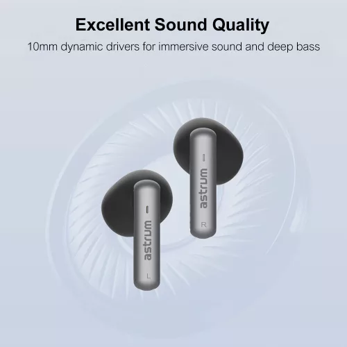 Astrum ET340 BT V5.1 sztereo TWS headset zajszűrős mikrofonnal, USB-C töltőtokkal, fehér