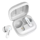 Astrum ET360 BT V5.3 sztereo TWS headset zajszűrős dual mikrofonnal, USB-C töltőtokkal, fehér
