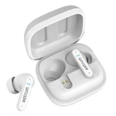   Astrum ET360 BT V5.3 sztereo TWS headset zajszűrős dual mikrofonnal, USB-C töltőtokkal, fehér
