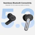 Astrum ET360 BT V5.3 sztereo TWS headset zajszűrős dual mikrofonnal, USB-C töltőtokkal, fehér