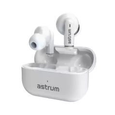  Astrum ET310 BT V5.3 sztereo TWS headset dual mikrofonnal, USB-C töltőtokkal, fehér