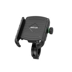   Astrum SH320 univerzális telefontartó biciklire/motorkerékpárra vezeték nélküli töltéssel 60 - 90 mm fekete