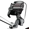 Astrum SH320 univerzális telefontartó biciklire/motorkerékpárra vezeték nélküli töltéssel 60 - 90 mm fekete
